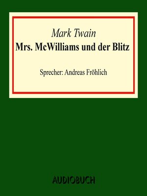 cover image of Mrs. Mc Williams und der Blitz